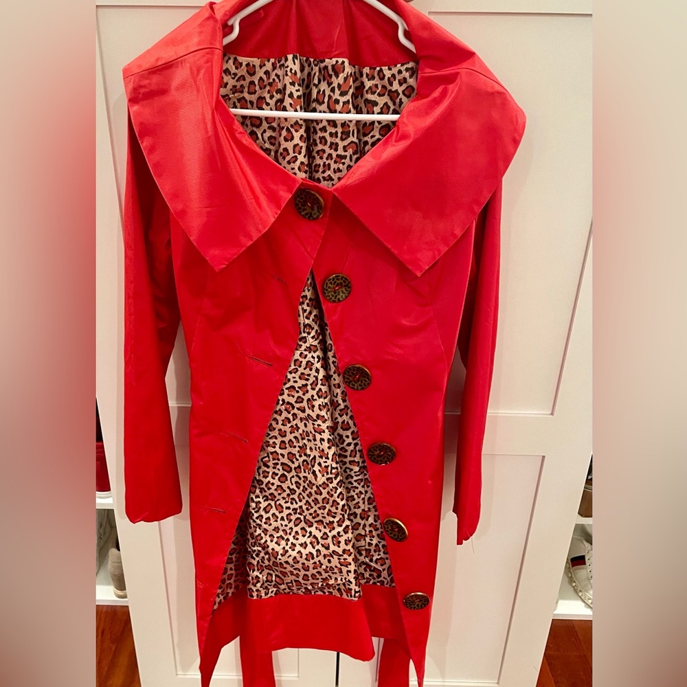 NWT Love Stitch Red Coat - Small